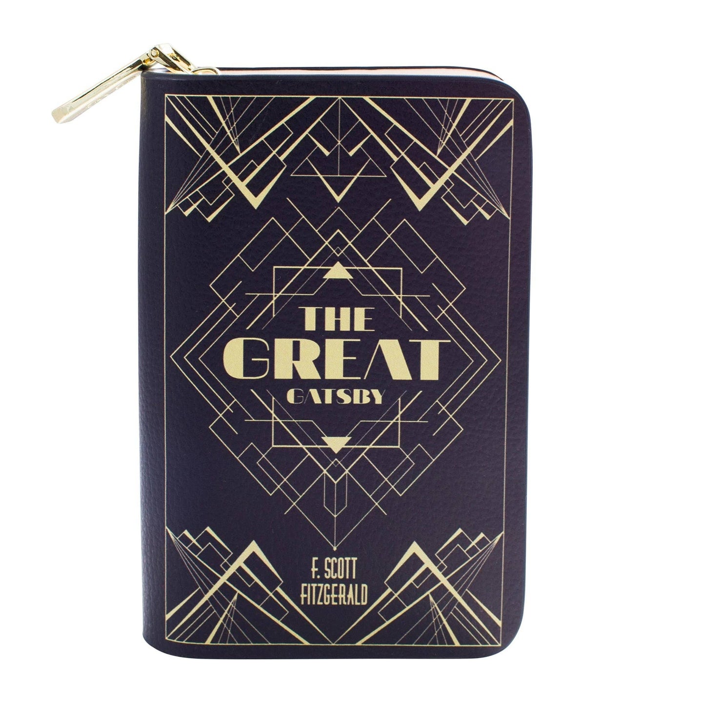 Gatsby Art Deco Black Book Wallet
