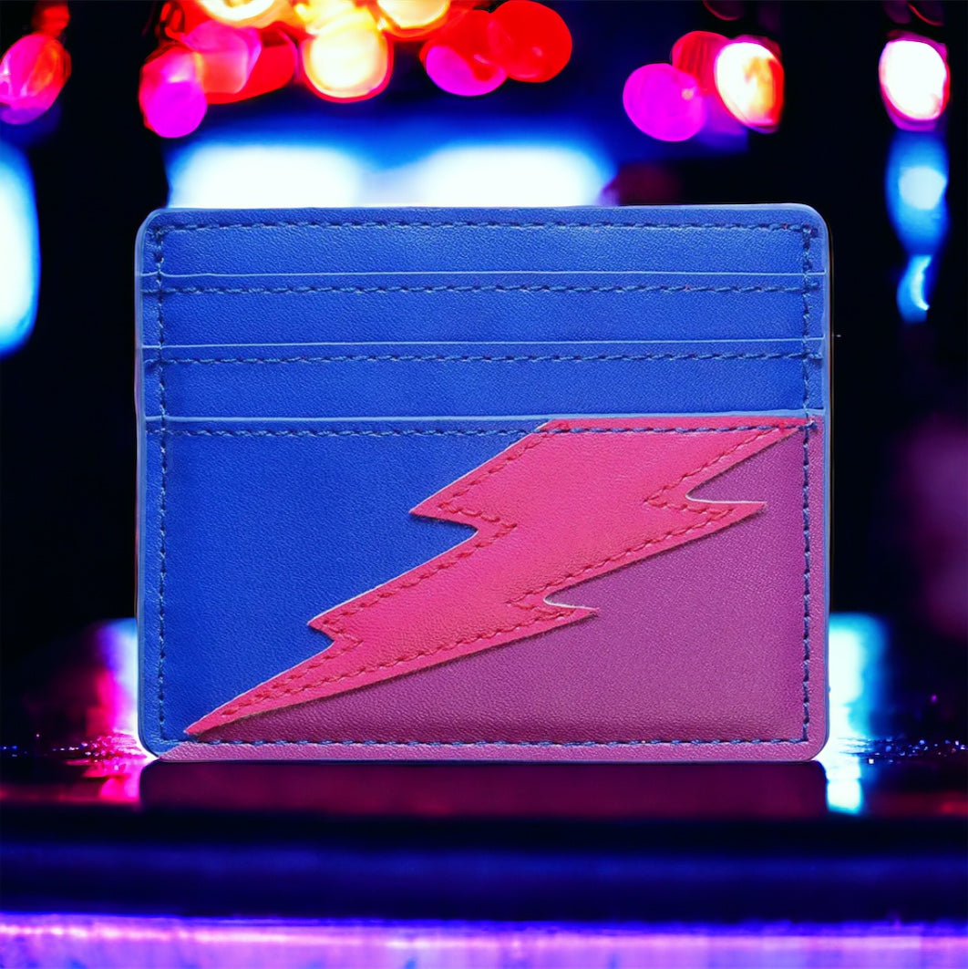 Lightning Bolt Card Wallet Power Ballad Kitschy Curation