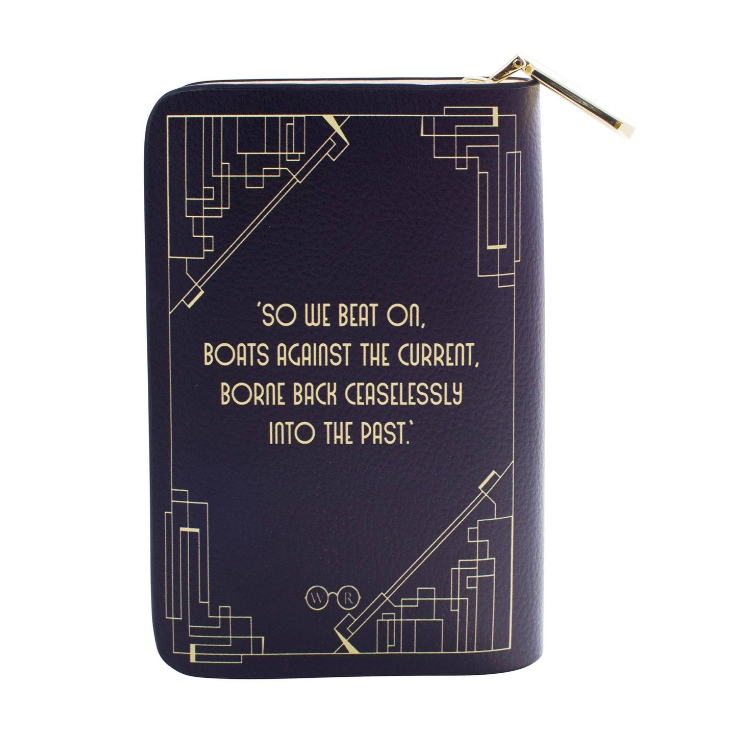 Gatsby Art Deco Black Book Wallet