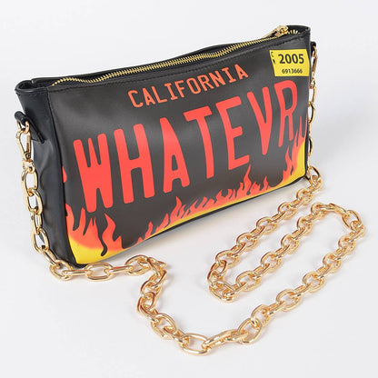 WHATEVR Fire License Plate Purse