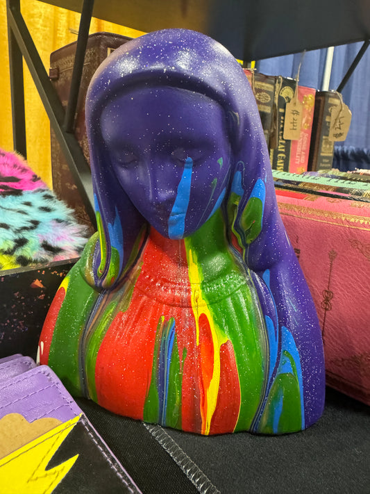 Rainbow Mary Book Ends