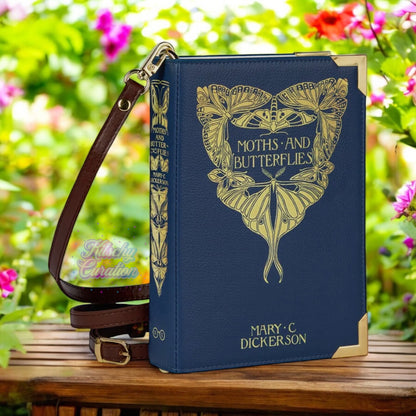 Moths and Butterflies Book Purse