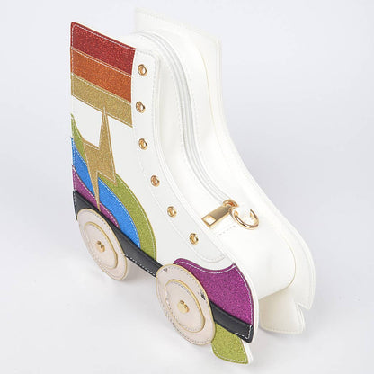 Rainbow Roller Skate Crossbody