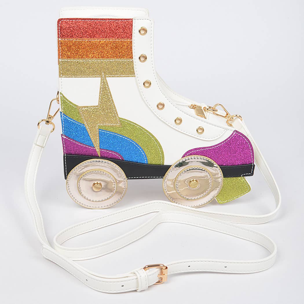 Rainbow Roller Skate Crossbody