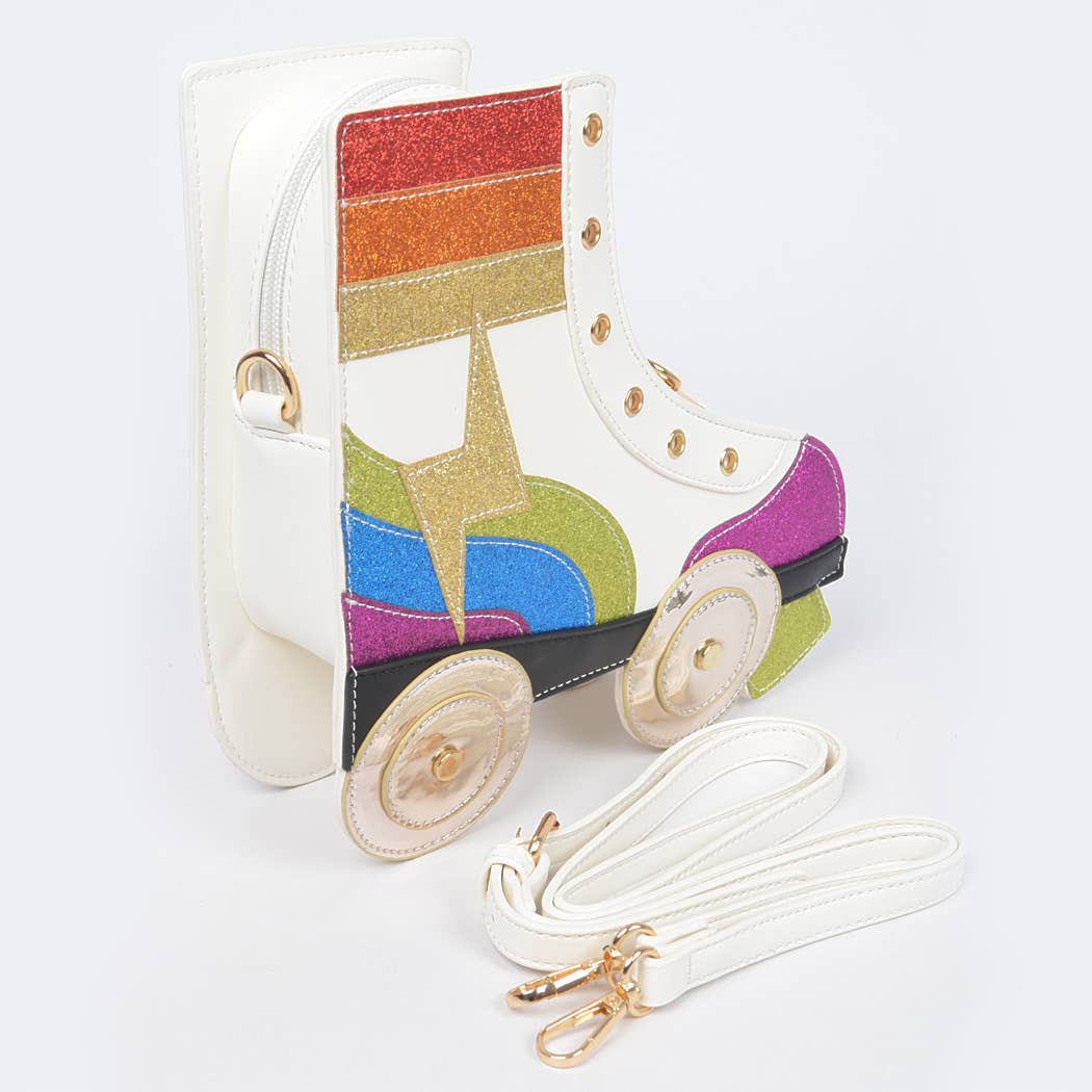 Rainbow Roller Skate Crossbody