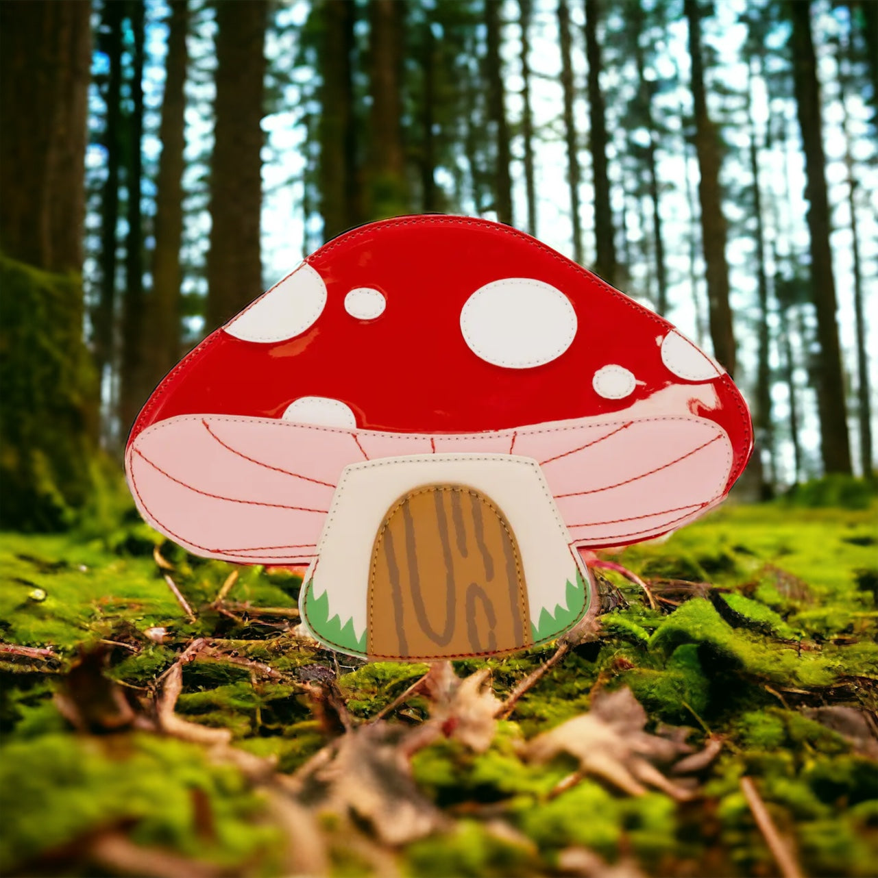 Mushroom House Purse