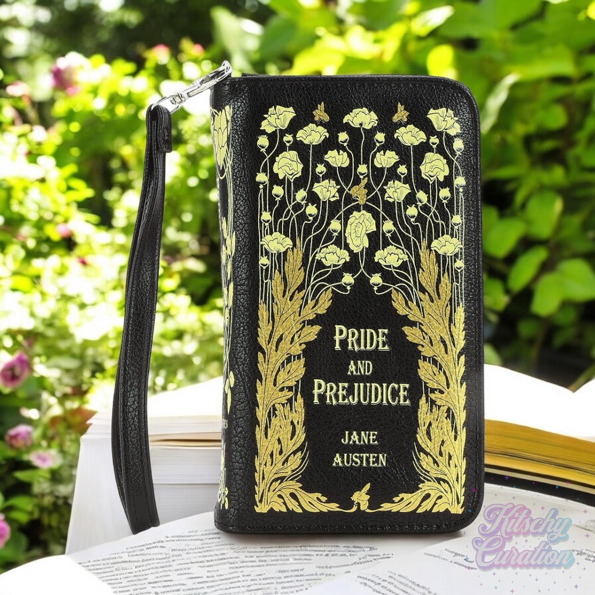 Pride and Prejudice Floral Book Wallet