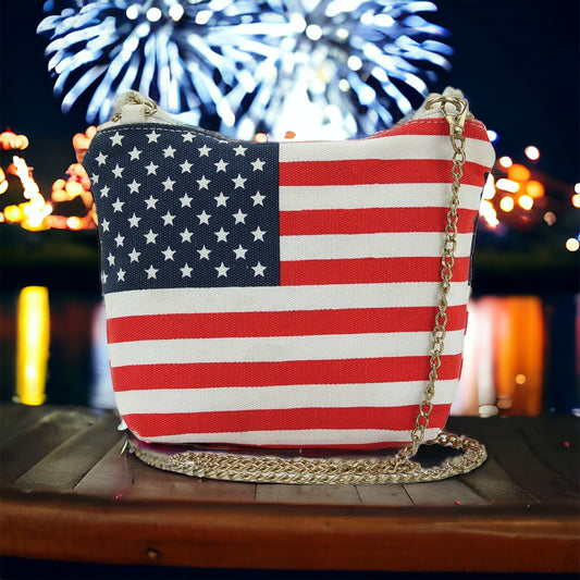 Mini American Flag Crossbody