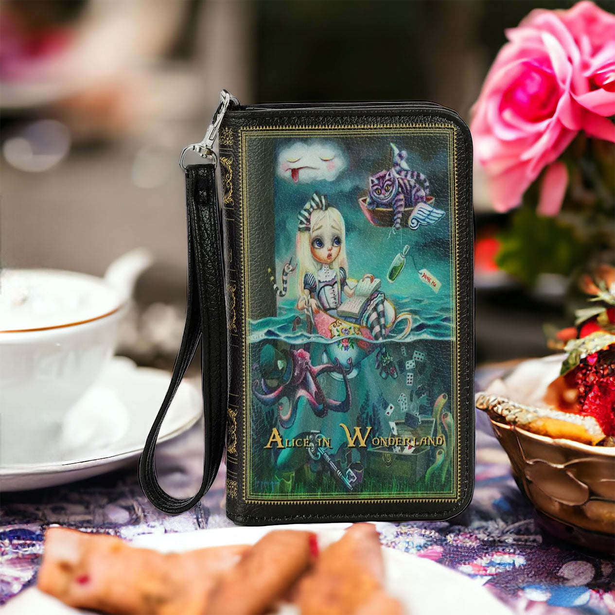 Bros. Grimm Alice in Wonderland Book Wallet