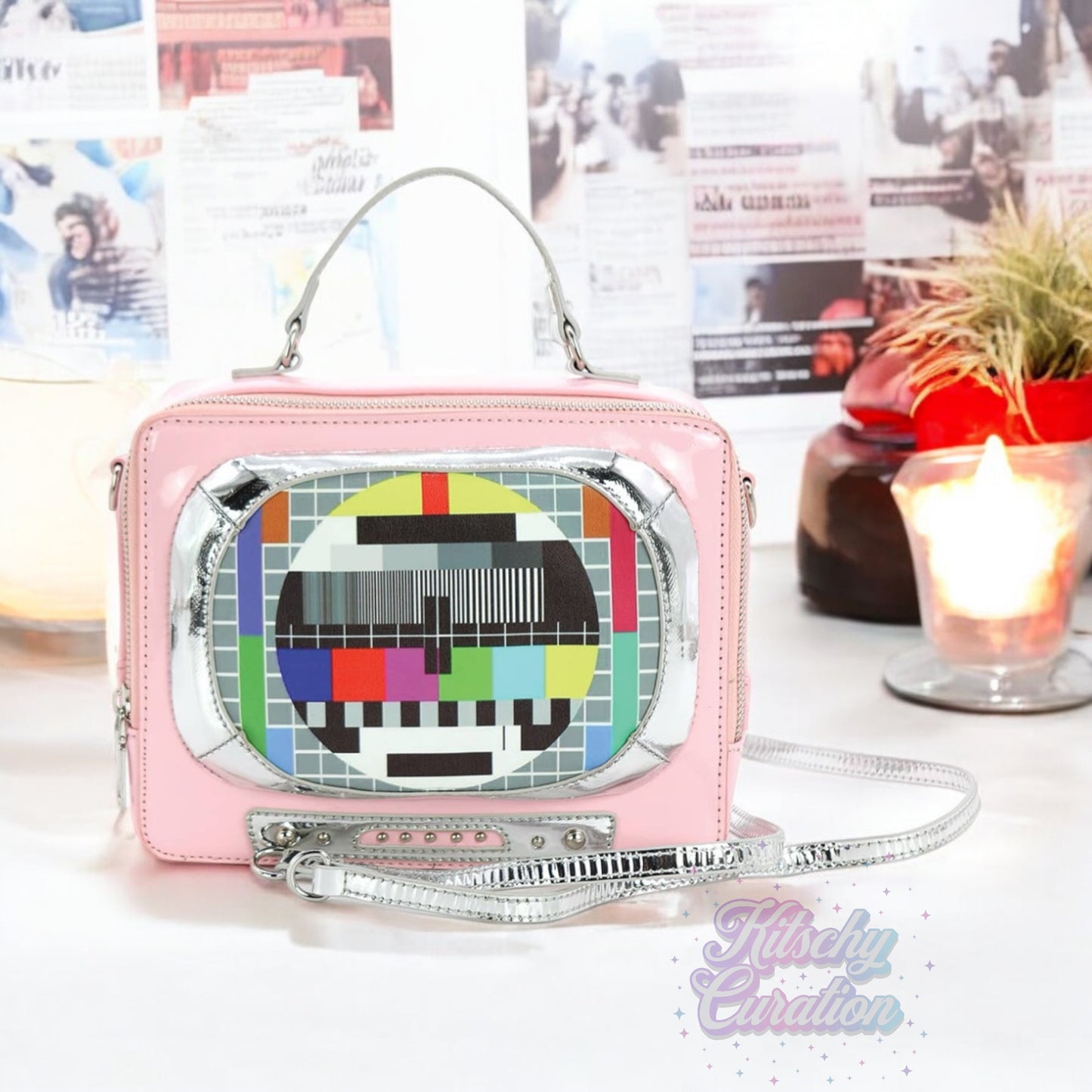 Vintage TV Crossbody Bag