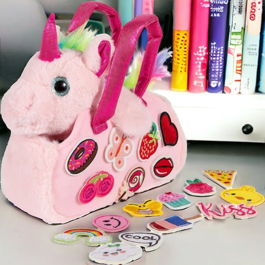 Pink Unicorn “Patches” Purse